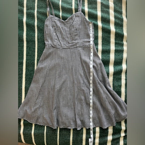 Old Navy Sleeveless Spaghetti Strap Blue and White Gingham Mini Sundress Size S - Picture 5 of 8
